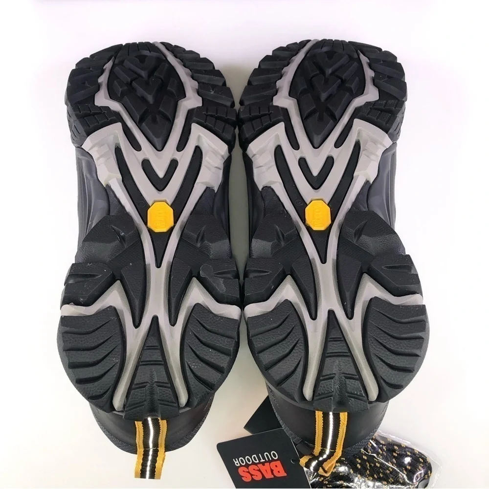 BASS OUTDOOR  Men's Vibram Peak Trail II Mid-Top Hiking Boot COLOR BLACK